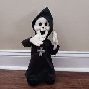 Kids Of America Grim Reaper 15" Animated & Audio 2001 Halloween Tested Working